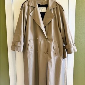 London Fog Beige Double-Breasted Trench Coat